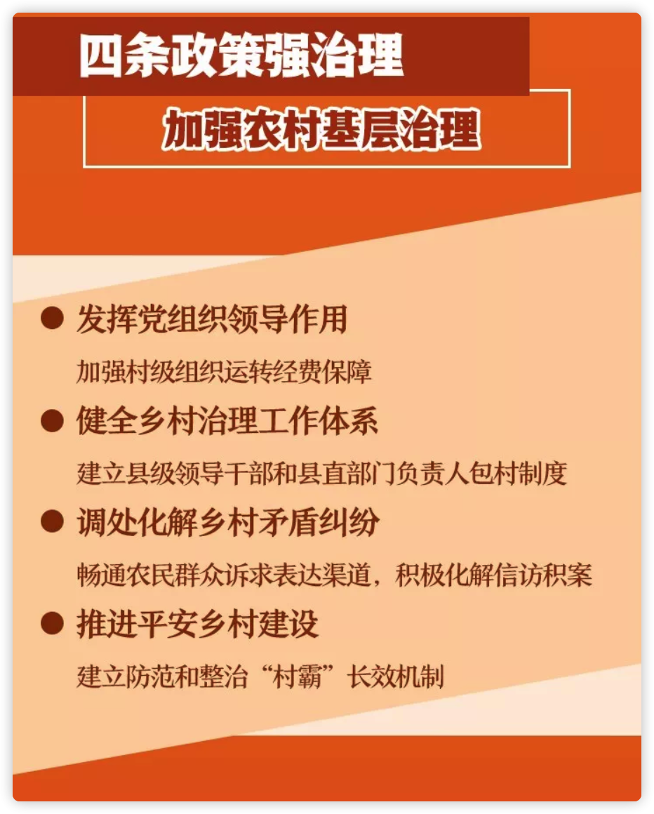 四条政策强治理